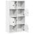 Bibliotecă albă 60x24x101,5 cm din lemn prelucrat GartenMobel Dekor