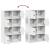 Bibliotecă albă 60x24x101,5 cm din lemn prelucrat GartenMobel Dekor