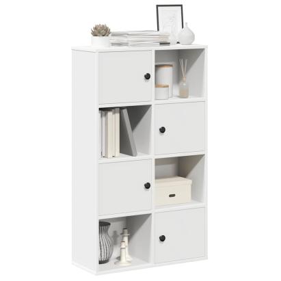 Bibliotecă albă 60x24x101,5 cm din lemn prelucrat GartenMobel Dekor
