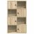 Bibliotecă, stejar sonoma, 60x24x101,5 cm, lemn prelucrat GartenMobel Dekor