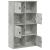 Bibliotecă, gri beton,60x24x101,5 cm, lemn prelucrat GartenMobel Dekor
