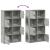 Bibliotecă, gri beton,60x24x101,5 cm, lemn prelucrat GartenMobel Dekor