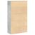 Bibliotecă, gri beton,60x24x101,5 cm, lemn prelucrat GartenMobel Dekor