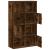 Bibliotecă, stejar fumuriu, 60x24x101,5 cm, lemn prelucrat GartenMobel Dekor
