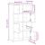 Bibliotecă, stejar maro, 60x24x101,5 cm, lemn prelucrat GartenMobel Dekor