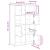 Bibliotecă, lemn vechi, 60x24x101,5 cm, lemn prelucrat GartenMobel Dekor