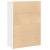 Bibliotecă, alb, 60x24x85 cm, lemn prelucrat GartenMobel Dekor