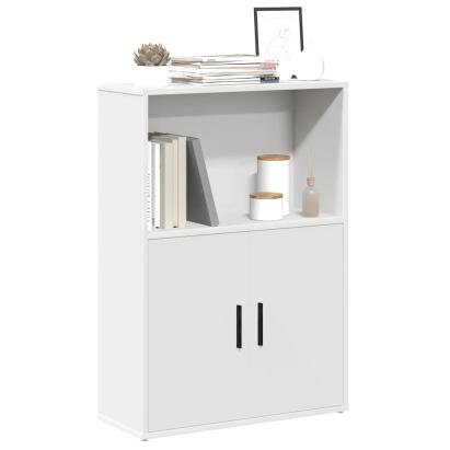 Bibliotecă, alb, 60x24x85 cm, lemn prelucrat GartenMobel Dekor