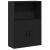 Bibliotecă Stejar negru 60x24x85 cm Lemn prelucrat GartenMobel Dekor