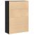 Bibliotecă Stejar negru 60x24x85 cm Lemn prelucrat GartenMobel Dekor