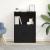 Bibliotecă Stejar negru 60x24x85 cm Lemn prelucrat GartenMobel Dekor