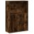 Bibliotecă, stejar fumuriu, 60x24x85 cm, lemn prelucrat GartenMobel Dekor