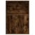 Bibliotecă, stejar fumuriu, 60x24x85 cm, lemn prelucrat GartenMobel Dekor