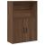 Bibliotecă, stejar maro, 60x24x85 cm, lemn prelucrat GartenMobel Dekor