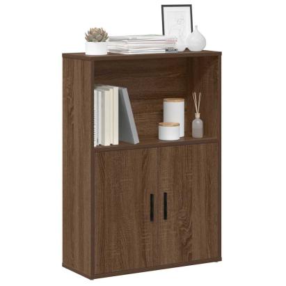 Bibliotecă, stejar maro, 60x24x85 cm, lemn prelucrat GartenMobel Dekor