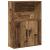 Bibliotecă, lemn vechi, 60x24x85 cm, lemn prelucrat GartenMobel Dekor