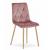 Scaun bucatarie/living, Artool, Libra, catifea, metal, roz, 45x54x86.5 cm GartenVIP DiyLine