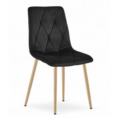 Scaun bucatarie/living, Artool, Libra, catifea, metal, negru, 45x54x86.5 cm GartenVIP DiyLine
