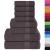 Set prosoape 8 piese Antracit 360 g/m² 100% bumbac GartenMobel Dekor