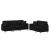 Set de canapele cu perne, 2 piese, negru, material textil GartenMobel Dekor