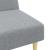 Canapea extensibilă cu taburet, 2 locuri, gri deschis, textil GartenMobel Dekor