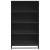 Bibliotecă, negru, 80,5x35x139 cm, lemn prelucrat GartenMobel Dekor
