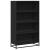 Bibliotecă, negru, 80,5x35x139 cm, lemn prelucrat GartenMobel Dekor