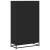 Bibliotecă, negru, 80,5x35x139 cm, lemn prelucrat GartenMobel Dekor