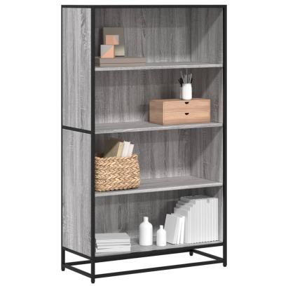 Bibliotecă, gri sonoma, 80,5x35x139 cm, lemn prelucrat GartenMobel Dekor