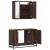 Set mobilier de baie, 2 piese, stejar maro, lemn prelucrat GartenMobel Dekor