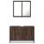 Set mobilier de baie, 2 piese, stejar maro, lemn prelucrat GartenMobel Dekor