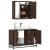 Set mobilier de baie, 2 piese, stejar maro, lemn prelucrat GartenMobel Dekor