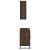 Set mobilier de baie, 2 piese, stejar maro, lemn prelucrat GartenMobel Dekor