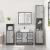 Set mobilier de baie, 2 piese, gri sonoma, lemn prelucrat GartenMobel Dekor