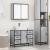 Set mobilier de baie, 2 piese, gri sonoma, lemn prelucrat GartenMobel Dekor