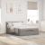 Cadru de pat otoman cu saltea Taupe 140x200cm Material GartenMobel Dekor