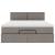 Cadru de pat otoman cu saltea Taupe 140x200cm Material GartenMobel Dekor