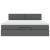 Cadru pat otoman cu saltea țesătură gri închis 180x200 cm GartenMobel Dekor
