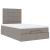 Cadru de pat otoman cu saltea Taupe 120x190 cm Material GartenMobel Dekor