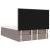 Cadru de pat otoman cu saltea Taupe 140x200cm Material GartenMobel Dekor