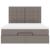 Cadru de pat otoman cu saltea Taupe 140x200cm Material GartenMobel Dekor