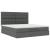 Cadru pat otoman cu saltea țesătură gri închis 180x200 cm GartenMobel Dekor