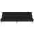 Canapea extensibilă cu 2 locuri, negru, material textil GartenMobel Dekor
