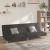 Canapea extensibilă cu 2 locuri, negru, material textil GartenMobel Dekor