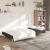 Canapea extensibilă cu 2 locuri, negru, material textil GartenMobel Dekor