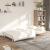 Canapea extensibilă cu 2 locuri, crem, material textil GartenMobel Dekor