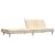 Canapea extensibilă cu 2 locuri, crem, material textil GartenMobel Dekor