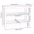 Banc de lucru, alb, 110,5x50x80 cm, lemn masiv pin GartenMobel Dekor