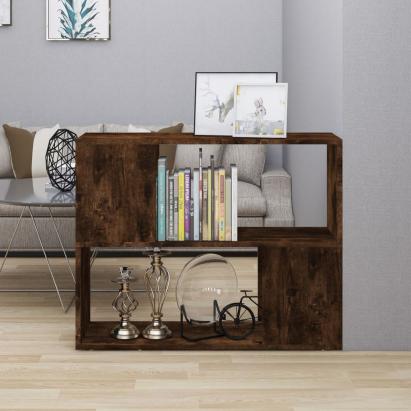 Bibliotecă/Separator de cameră, stejar fumuriu, 80x24x63 cm GartenMobel Dekor