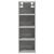 Dulap suspendat, gri beton, 20x29,5x60 cm, lemn prelucrat GartenMobel Dekor